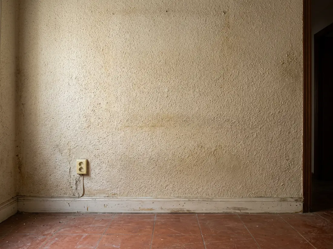 Antes: pared con gotelé